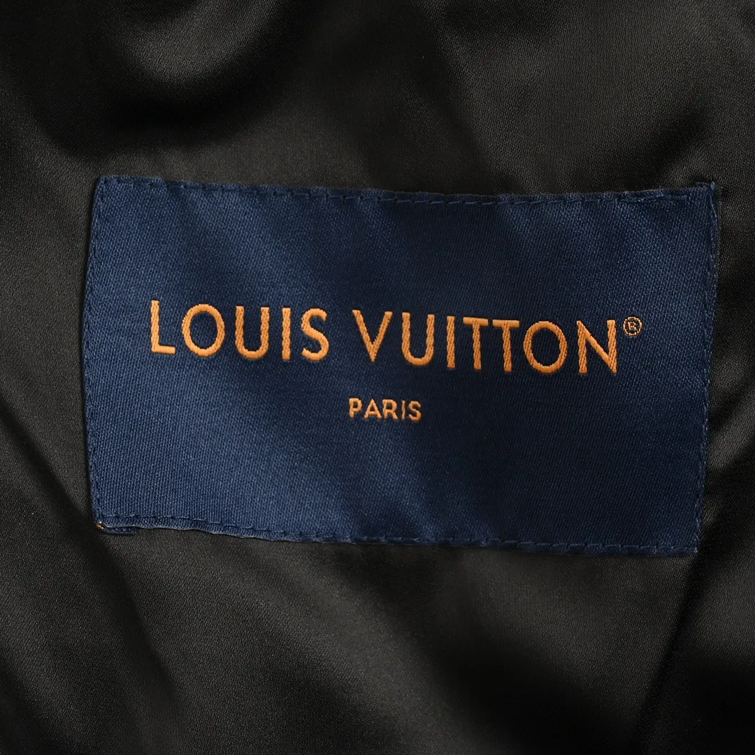 Louis Vuitton/Louis Vuitton 24Fw pearl embroidered letter baseball jacket